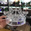 Kép 1/2 - Plexi ásványcsiszolat tartó - Hexagram mintával - nagy