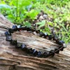 Kép 2/4 - Füstkvarck kocka karkötő 5 mm