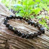 Kép 3/4 - Füstkvarck kocka karkötő 5 mm