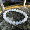 Kép 3/4 - Fehér holdkő karkötő 8 mm, 1. osztályú