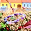 Kép 1/4 - Lila fluorit karkötő 8 mm