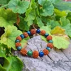 Kép 3/3 - Rudraksha - Kvarc Lapis Lazuli karkötő