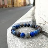 Kép 4/4 - Regalit sötétkék karkötő 8 mm