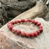 Kép 2/3 - Regalit piros karkötő 8 mm