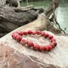 Kép 3/3 - Regalit piros karkötő 8 mm