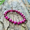 Kép 1/3 - Főnix kő - Pink karkötő 8 mm