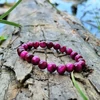 Kép 3/3 - Főnix kő - Pink karkötő 8 mm
