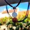 Kép 2/2 - Rudraksha - Fehér Holdkő medálos nyaklánc