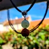 Kép 2/2 - Rudraksha - Jáde medálos nyaklánc