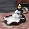 Kép 1/4 - Back Flow - ZEN kőrakás - fekete porcelán - lefelé áramló füstölőtartó