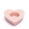 Kép 2/2 - Szív alakú mécsestartó - apró szemű kristályokból - Rózsakvarc