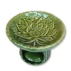 Kép 2/2 - Zöld lótuszvirágos párologtató edény