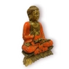 Kép 2/2 - Megnyugvás Buddha szobor - narancssárga