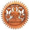Kép 1/2 - Faragott Buddha Lótusz kertben mandala