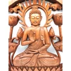 Kép 2/2 - Faragott Buddha Lótusz kertben mandala