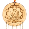 Kép 2/3 - Buddha szimbólumos - Om Mani Padme Hum mantrás csakra függő, kristályokkal
