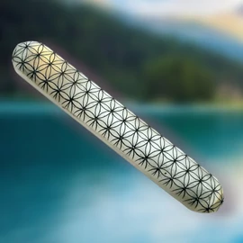 Szelenit pálca - dupla gömb végű - élet virága motívummal 