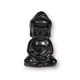 Buddha csiszolat - fekete obszidián Buddha csiszolat - fekete obszidián