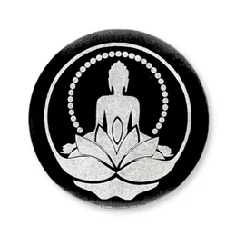 Szelenit korong – Buddha szimbólummal