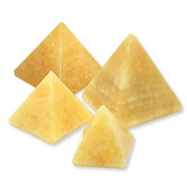 Narancs kalcit piramis