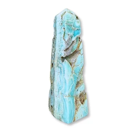 Kék aragonit obeliszk