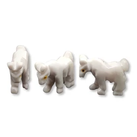 Ló szobor fehér ónix - kicsi