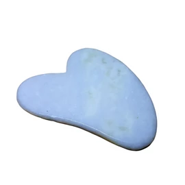 Gua sha arcmasszírozó - fehér jáde