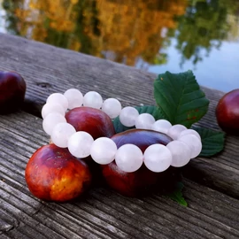 Matt rózsakvarc karkötő 10 mm Matt rózsakvarc karkötő 10 mm