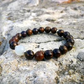 Bronzit - holdkő karkötő 8 mm Bronzit - holdkő karkötő 8 mm