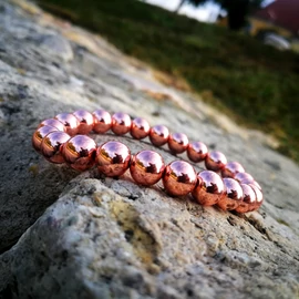 Pink hematit karkötő 8 mm Pink hematit karkötő 8 mm