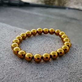 Gold Hematit karkötő 8 mm Gold Hematit karkötő 8 mm