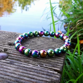 Aura hematit karkötő 8 mm Aura hematit karkötő 8 mm