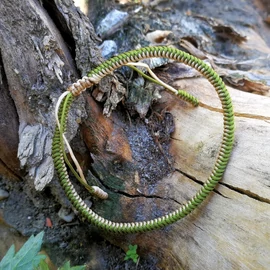 Áldott tibeti szerencsehozó karkötő - Zöld - Krém Áldott tibeti szerencsehozó karkötő - Zöld - Krém