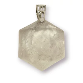 Hexagon - Merkaba hegyikristály medálok