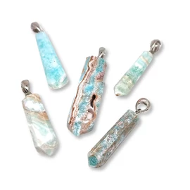 Kék aragonit csúcs medál