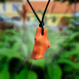 Korall medálos nyaklánc