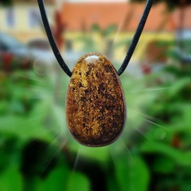 Bronzit medálos nyaklánc Bronzit medálos nyaklánc