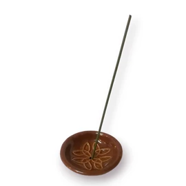 Triquet kerámia füstölőtartó - Barna