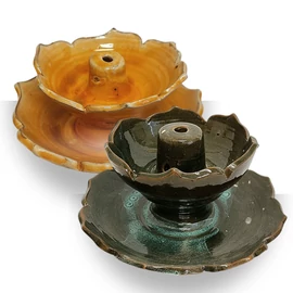 Back Flow - Dupla lótusz - lefelé áramló füstölőtartó