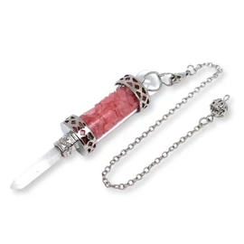 Hegyikristály - Rózsakvarc inga