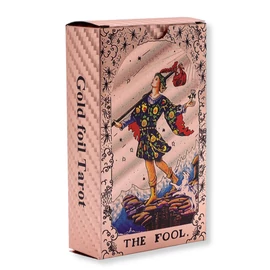 Gold foil Tarot -  Rózsaszín Rider-tarot