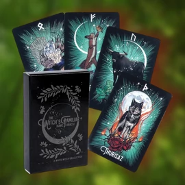 Witchs Familiar Runic Oracle / Boszorkány Familiáris Rúna kártya  Witchs Familiar Runic Oracle / Boszorkány Familiáris Rúna kártya