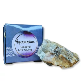 Akvamarin - nyers, dobozban