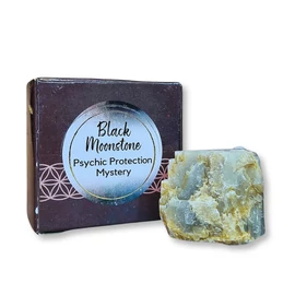 Fekete holdkő - nyers, dobozban