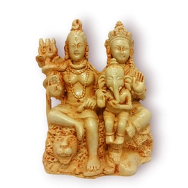 Shiva - Párvati - Ganésa családi szobor