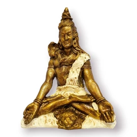 Shiva meditációs szobor - Csontfehér