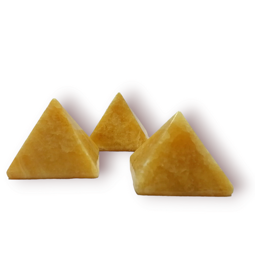 Narancs kalcit piramis