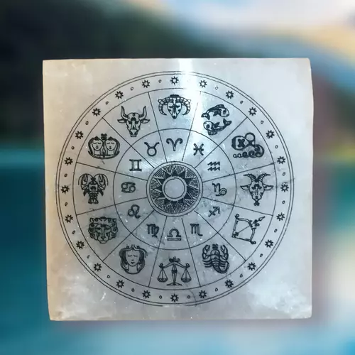 Szelenit lap - Horoszkóp szimbólummal