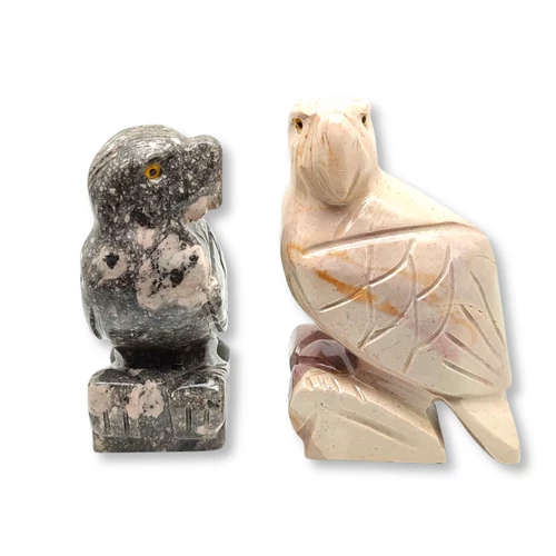 Papagáj szobor zsírkő