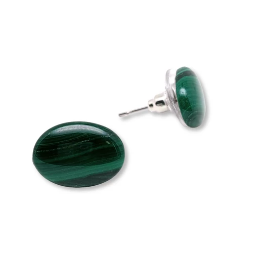 Malachit fülbevaló